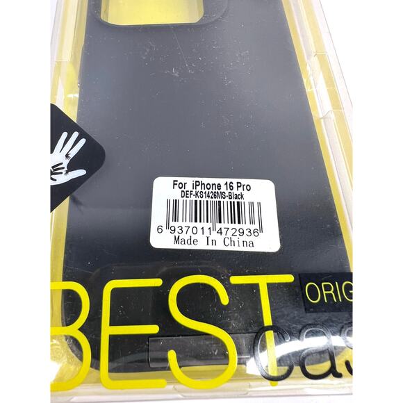 Best Case Original Cell Phone Case For iPhone 16 Pro DEF-KS1426MS-Black - Picture 2 of 7